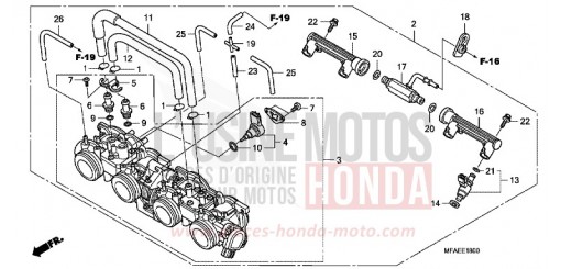 CORPO FARFALLATO CBF1000AA di 2010
